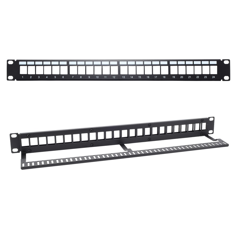 LINK4COM SRLS - LK4PTH191P24UTP Patch Panel 19 1U UTP 24 porte vuoto