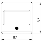 SIRENA - SIR55958 PULSANTE GENERICO IP 24 (SENZA CARTELLO)