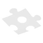 ROSSINI - RSSPUZ001B PLAFONIERA BIANCA GX53 IP20