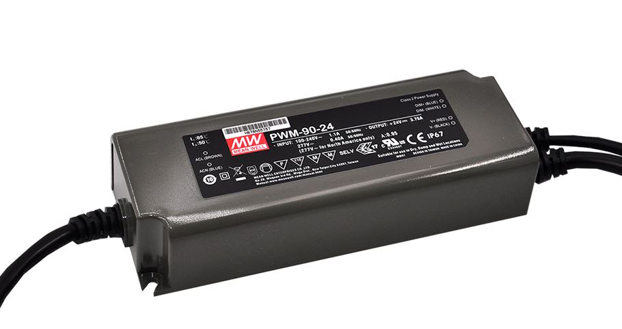 DIGIMAX SRL - DIXPWM-90-24 DRIVER LED 24V 90W IP67 DIM 1-10V 90-305