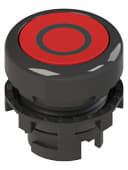 PIZZATO ELETTRICA - PZZE2 1PU2R321L145 PULSANTE AD IMPULSO RASATO ROSSO CON MAR