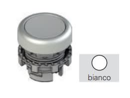 PIZZATO ELETTRICA - PZZE2 3PL2R229L244 PULSANTE LUMINOSO RASATO BIANCO CON MARC