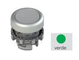 PIZZATO ELETTRICA - PZZE2 3PL2R429L239 PULSANTE LUMINOSO RASATO VERDE CON MARCA
