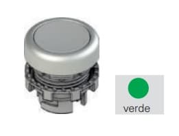 PIZZATO ELETTRICA - PZZE2 3PL2R429L239 PULSANTE LUMINOSO RASATO VERDE CON MARCA