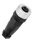 PIZZATO ELETTRICA - PZZVF CBMP4DM04 CONNETTORE FEMMINA M12 4 POLI DA CABLARE