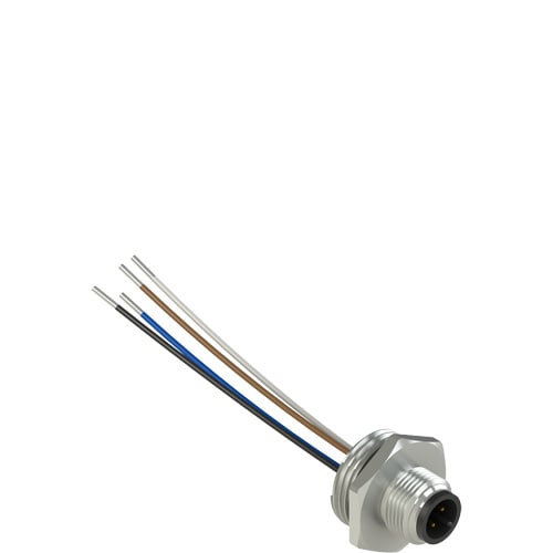 PIZZATO ELETTRICA - PZZVF CNM8MM CONNETTORE METALLICO MASCHIO M12 8 POLI