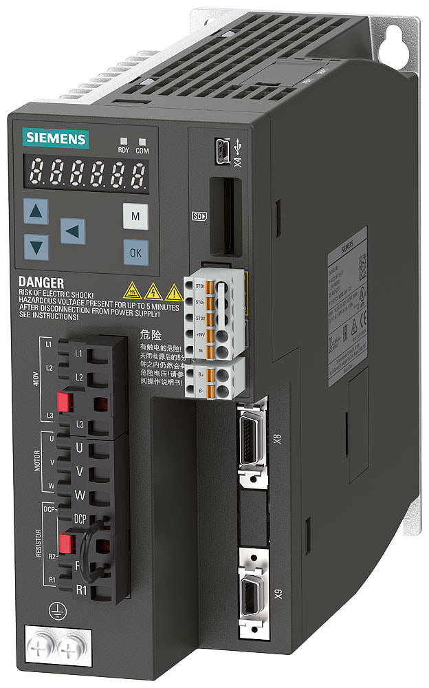 SIEMENS - SIE6SL32105FE110UF0 SINAMICS V90, PROFINET, 3 AC 400V 1.0KW