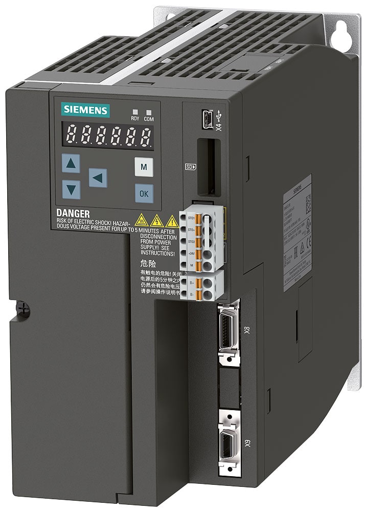 SIEMENS - SIE6SL32105FE120UF0 SINAMICS V90, PROFINET, 3 AC 400V 2.0KW