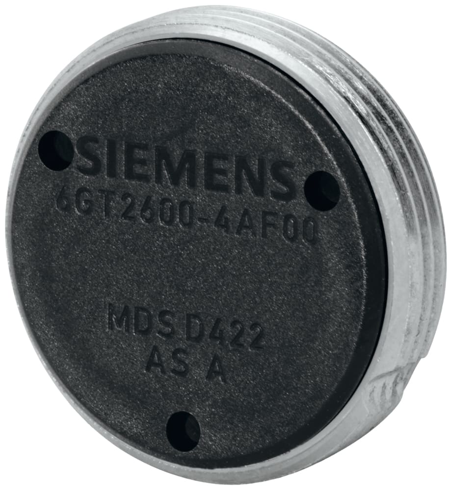 SIEMENS - SIE6GT26004AF00 Transponder MDS D422, avvitabile, RF200/RF300 ISO, ISO 15693, 2000 byte FRAM