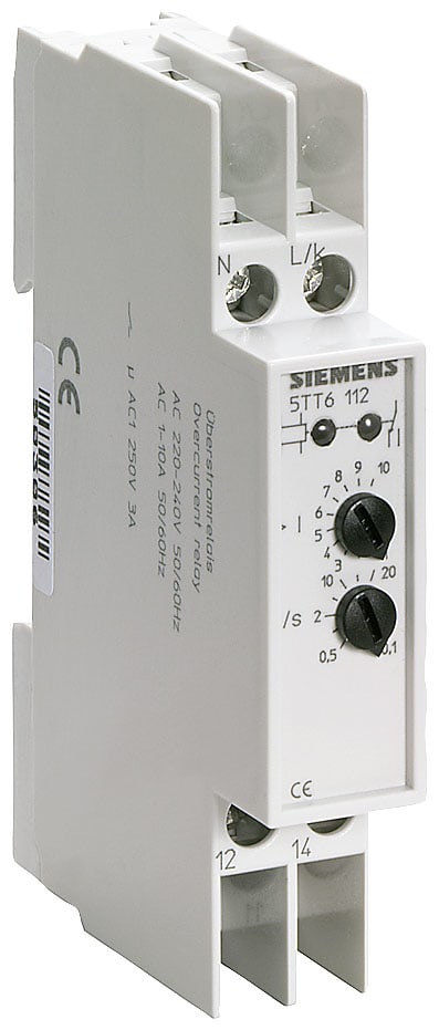 SIEMENS - SIE5TT6112 RELE CONTR.CORR. MAX 1P 1D 1-10A 1UM