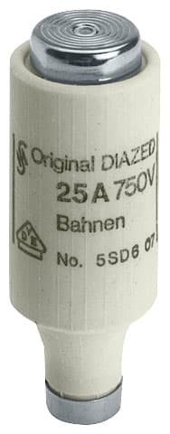 SIEMENS - SIE5SD604 FUS. DIAZED DIII E33 10A RAP. 750VCA/CC