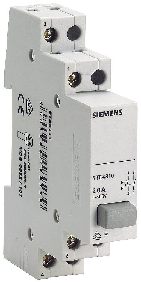 SIEMENS - SIE5TE4810 PULSANTE 1NA/1NC 20A 230VCA 1UM