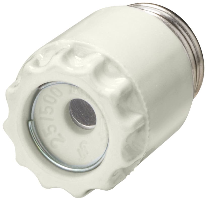 SIEMENS - SIE5SH112 PORTACARTUCCIA DA AVVITARE DIAZED DII, 25 A AC DC 500 V, CERAMICA