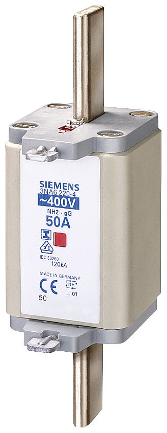 SIEMENS - SIE3NA62504 Cartuccia fusibile NH, NH2, In: 300 A, gG, Un AC: 400 V, segnalazione combinata,