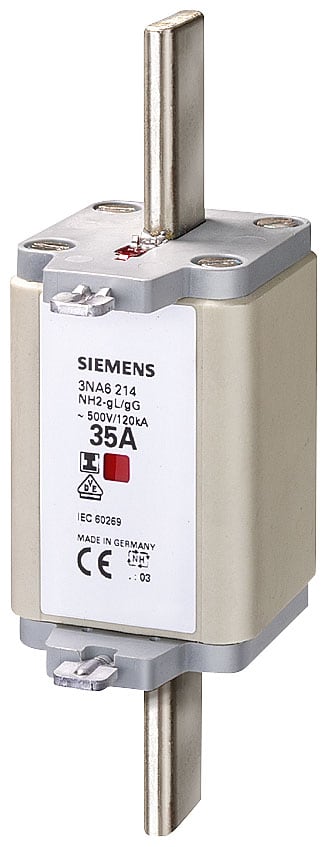 SIEMENS - SIE3NA6244 Cartuccia fusibile NH, NH2, In: 250 A, gG, Un AC: 500 V, Un DC: 440 V