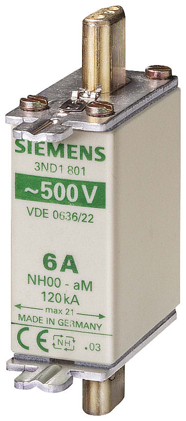 SIEMENS - SIE3ND1822 FUS. NH AM GR.000 500VCA 63A