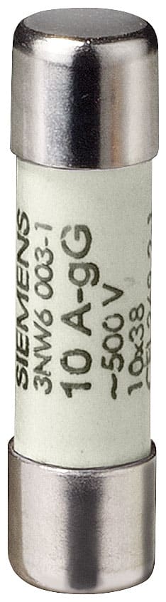 SIEMENS - SIE3NW60011 FUSIBILE CILINDRICO 10,3X38 6A GG