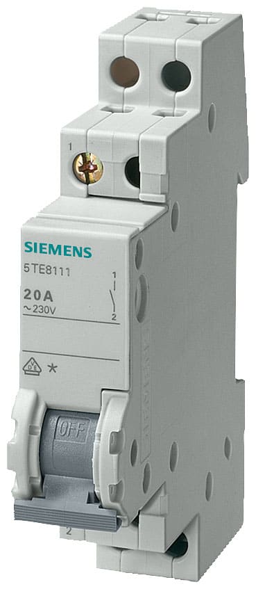 SIEMENS - SIE5TE8214 Interruttore ON/OFF 32 A 3NO+N morsetto 6mm²