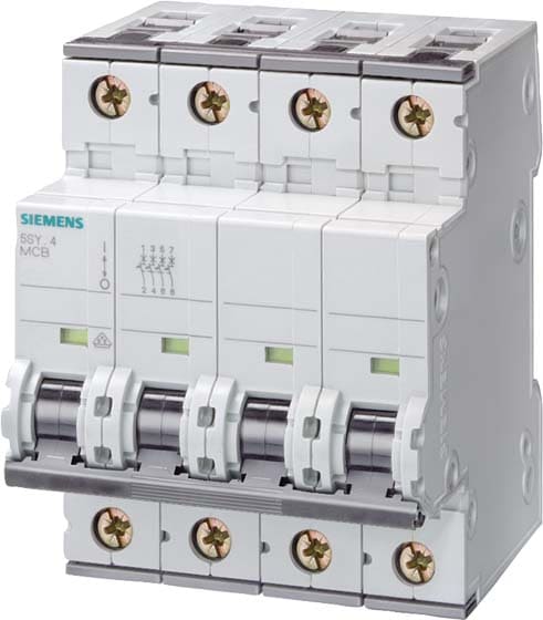 SIEMENS - SIE5SY46067 INT MT 3P+N C6 ICN 10KA ICU 35KA