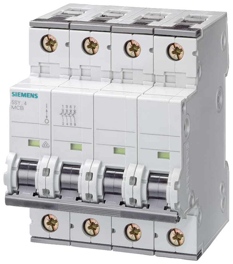 SIEMENS - SIE5SY46637 INT MT 3P+N C63 ICN 10KA ICU 15KA