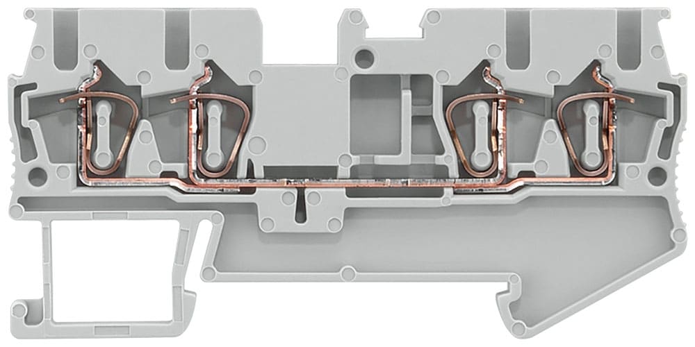 SIEMENS - SIE8WH20040AF00 MORSETTO A MOLLA A 4 P.TI 2,5MMQ, GRIGI