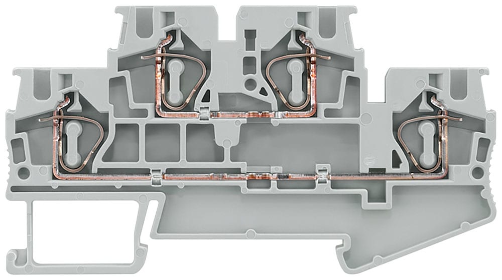 SIEMENS - SIE8WH20200AG00 Morsetto a due piani con collegamento a molla, sezione: 0,5 ... 4 mm², larghezza: 6,2 mm