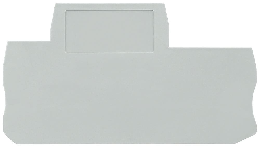 SIEMENS - SIE8WH90001MA00 Piastra terminale per morsetti a due piani con collegamento ad innesto, larghezza: 2,2 mm, lunghezza 71,5 mm