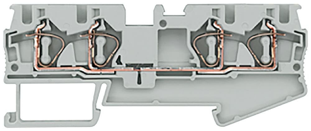 SIEMENS - SIE8WH20040AG00 MORSETTO A MOLLA A 4 P.TI 4MMQ, GRIGIO