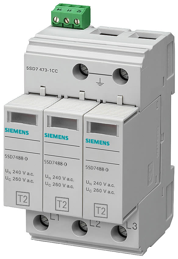 SIEMENS - SIE5SD74731 LIMITATORE T2 3P IT - 15 KA - FM