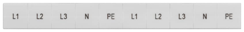 SIEMENS - SIE8WH81205AA15 TARGHETTA FRONT. 10MM LONG. L1,L2,L3,PE