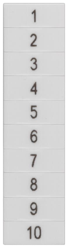 SIEMENS - SIE8WH81401AB05 TARGHETTA FRONT. 4,2MM VERT. 1-10