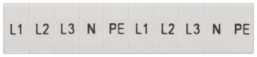 SIEMENS - SIE8WH81202AA15 TARGHETTA FRONT. 5,2MM LONG. L1,L2,L3,P