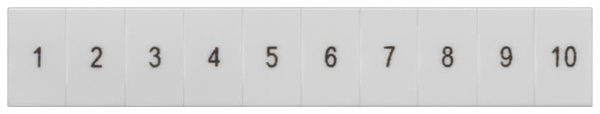 SIEMENS - SIE8WH81203AB35 Targhetta di siglatura, frontale, con 31-40, verticale, larghezza del morsetto: 6,2 mm