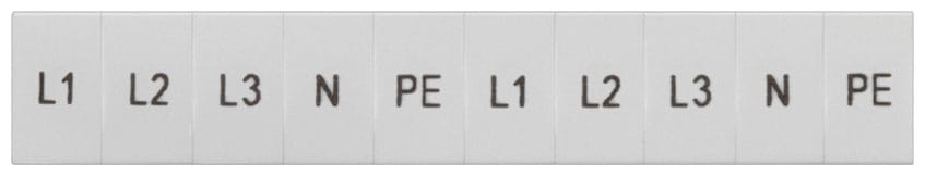 SIEMENS - SIE8WH81203AA15 TARGHETTA FRONT. 6,2MM LONG. L1,L2,L3,P