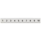 SIEMENS - SIE8WH81212AB35 Targhetta di siglatura, piatta, con 31-40, verticale, larghezza del morsetto: 5,2 mm, A: 6,4 mm