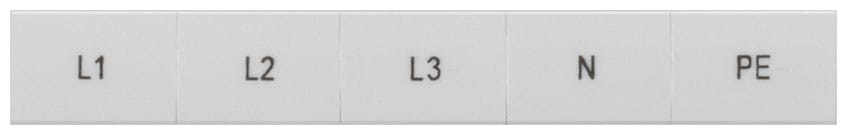 SIEMENS - SIE8WH81207AA15 TARGHETTA FRONT. 15MM LONG. L1,L2,L3,PE