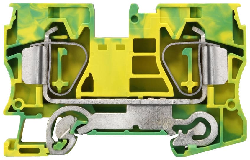 SIEMENS - SIE8WH20000CK07 Morsetto per conduttore di protezione con collegamento a molla, sezione: 1,5 ... 16 mm², larghezza: 12 mm