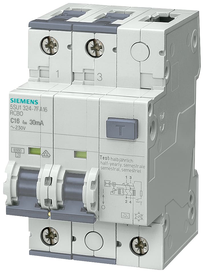 SIEMENS - SIE5SU13246FA40 MTD 10KA 15KA 2P B40 TIPO A 30MA 3UM