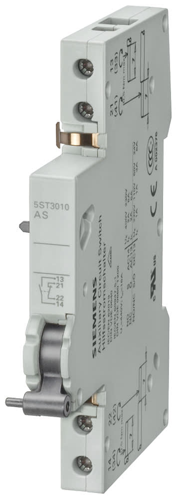 SIEMENS - SIE5ST3012 Blocchetto di contatti ausiliari, 2NC per interruttore magnetotermico 5SL, 5SY, 5SP interruttore integrato 5TL1, int. magn./diff.