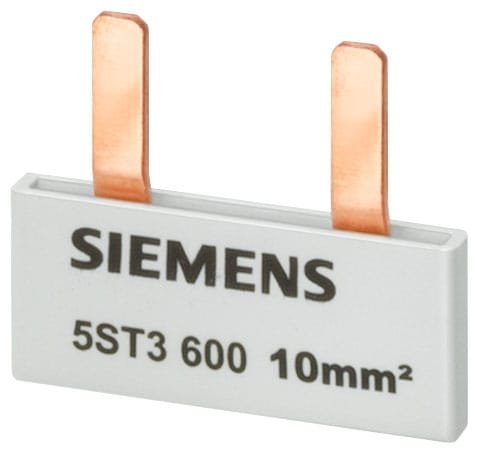 SIEMENS - SIE5ST3604 Sbarra di collegamento a punte 10mm², monofase, 6x (1 fase+AUX), 158mm