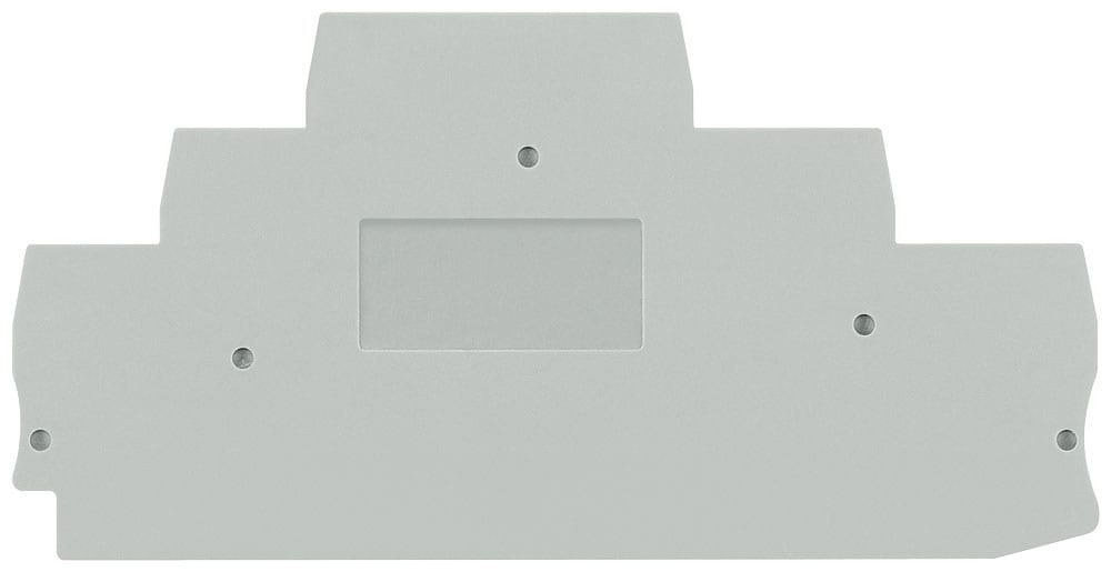 SIEMENS - SIE8WH90001GD00 Piastra terminale per morsetto a tre piani; grigio; larghezza 5,2 mm