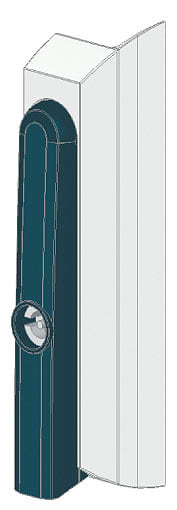 SIEMENS - SIE8PQ94000BA08 MANIGLIA GIREVOLE CON AZION.