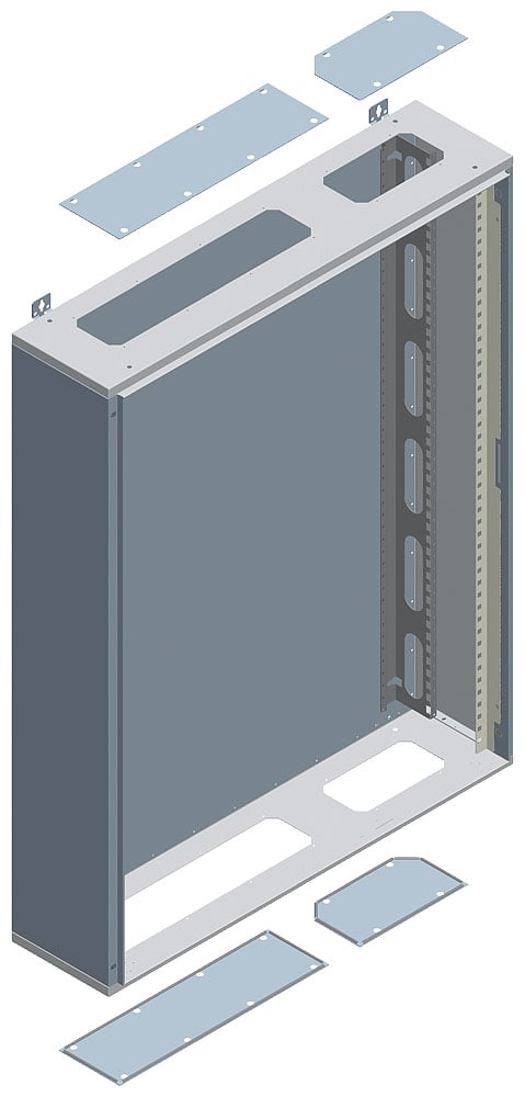 SIEMENS - SIE8GK21243KK33 ALPHA 630 UNIVERSAL, quadro da parete, IP55, classe di protezione 1 A=1000mm, La=900mm