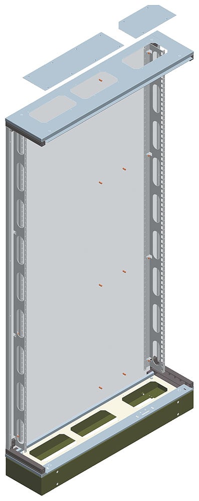 SIEMENS - SIE8GK23007KL43 ALPHA 630 UNIVERSAL, quadro da pavimento, Flat Pack, IP43, classe di protezione 1 A=2000mm