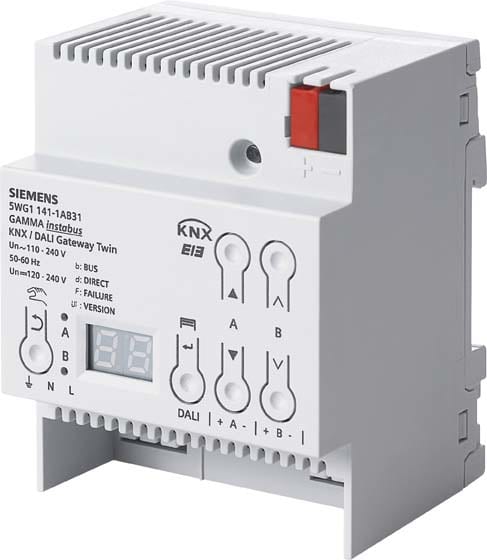 SIEMENS - BUILDING T - BCT5WG1141-1AB31 GATEWAY KNX-DALI N 141/31 TWIN