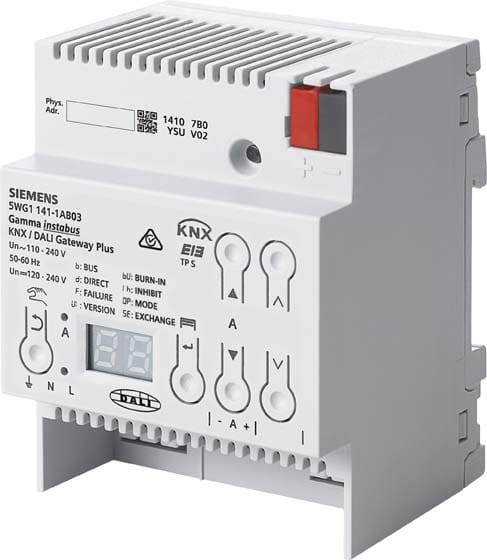 SIEMENS - BUILDING T - BCT5WG1141-1AB03 GATEWAY KNX-DALI N 141/03 PLUS