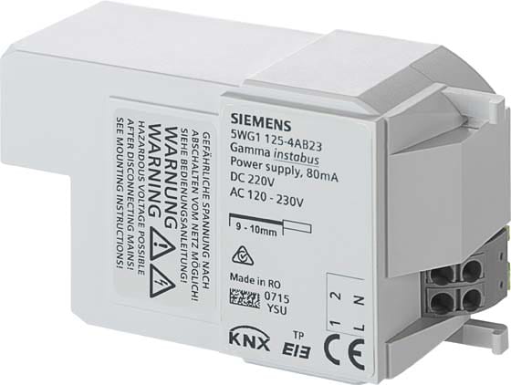 SIEMENS - BUILDING T - BCT5WG1125-4AB23 ALIMENTATORE DECENTRALIZZATO RL 125/23 8