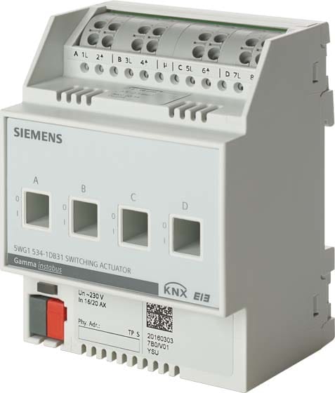SIEMENS - BUILDING T - BCT5WG1534-1DB31 USCITA BINARIA N 534D31 4X230V 16/20AX