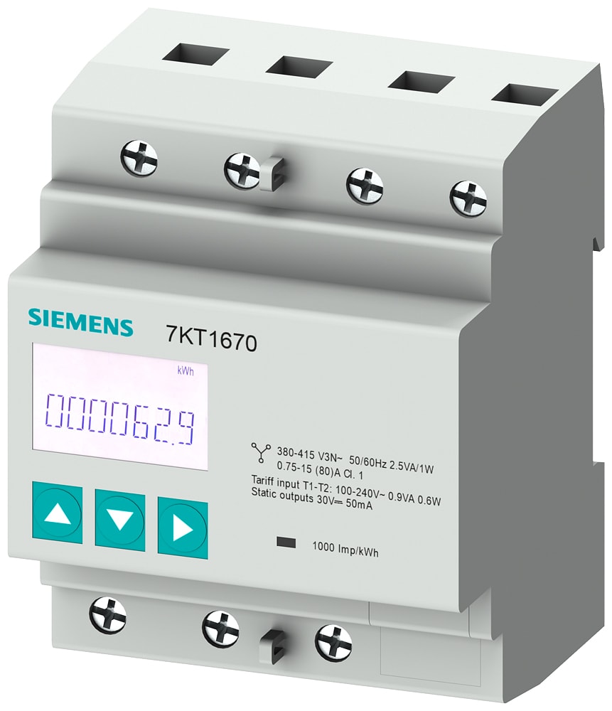 SIEMENS - SIE7KT1671 PAC1600 CONTATORE TRIFASE 80A MID