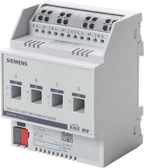 SIEMENS - BUILDING T - BCT5WG1535-1DB31 USC.BIN. N 535D51 4X230V 16/20AX MIS. CO